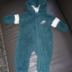 Kids Green Fleece One Piece